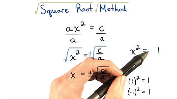 Square Root Method - Visualizing Algebra