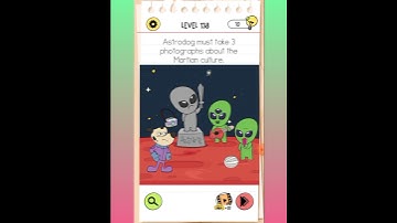 Brain test 4 : Level 138 Astrodog must click
