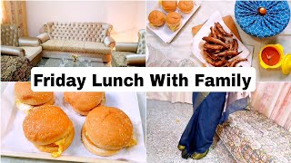 Friday Special Lunch Vlog With Family | Fried Fish Recipe | Chicken Wings Lady Finger Recipe | HRV