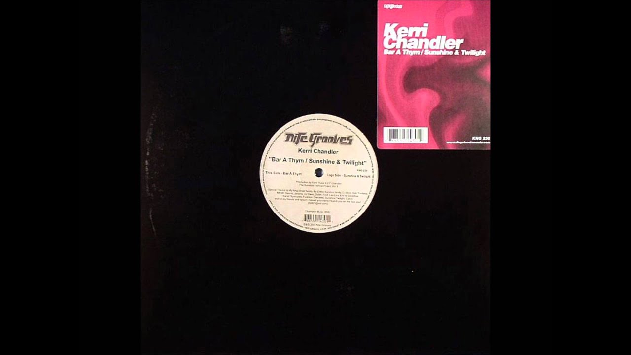 KERRI CHANDLER / BAR A THYM / SUNSHINE & TWILIGHT (WHITE VINYL REPRESS