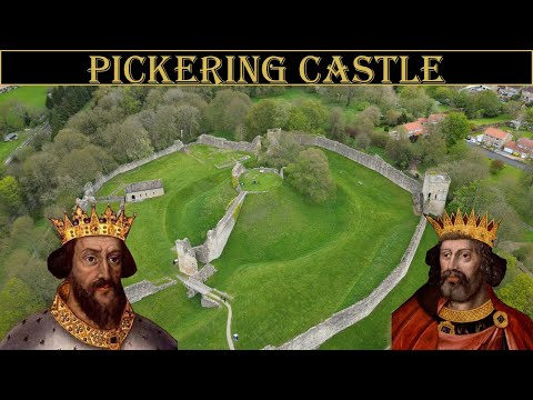 Pickering Castle | 10th Century  | Walking Tour | Drone footage | 4K