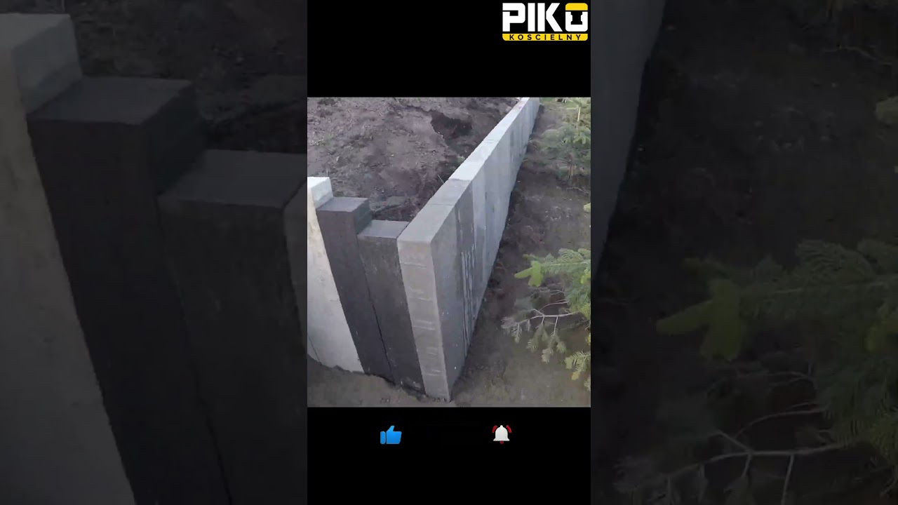 Murek oporowy z palisad zamiast Elki - zabezpieczenie skarpy cz.3 