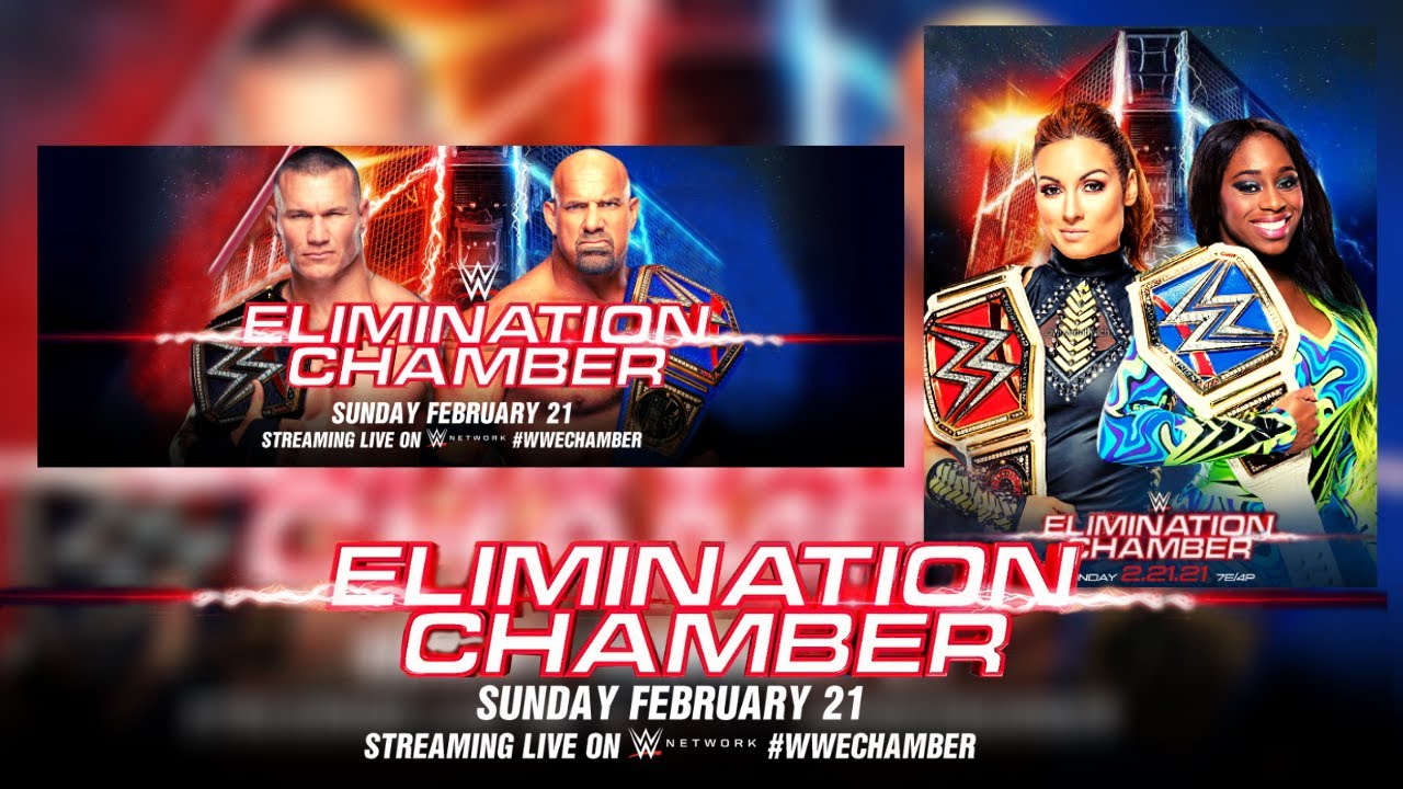 2021 стрим. WWE Elimination Chamber Perth Wallpaper.