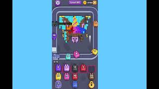 Pixel Flow Level 44 Hard. Walkthrough Gameplay