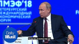 Putin denies Russia's responsible for downing of MH17