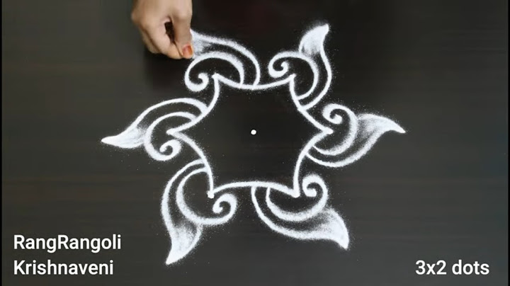 Small Kolam🌺3x2 dots Easy Rangoli Designs🌺Simple Muggulu🌺RangRangoli Krishnaveni