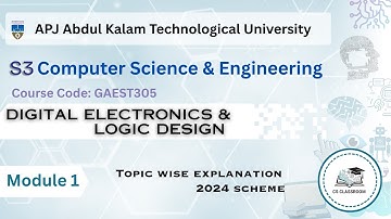 KTU 2024 Scheme | S3 CSE | DIGITAL ELECTRONICS AND LOGICS DESIGN | MODULE 1-Part 6[BINARY SUBTRACT]