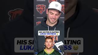 Cole Kmet's sister, Frankie, is dating Packers' Lukas Van Ness 😂 #nfl #bears