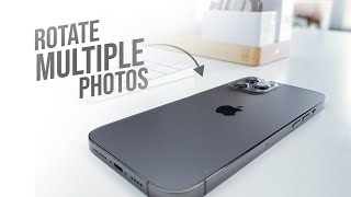 How to Rotate Multiple Photos on iPhone (tutorial)