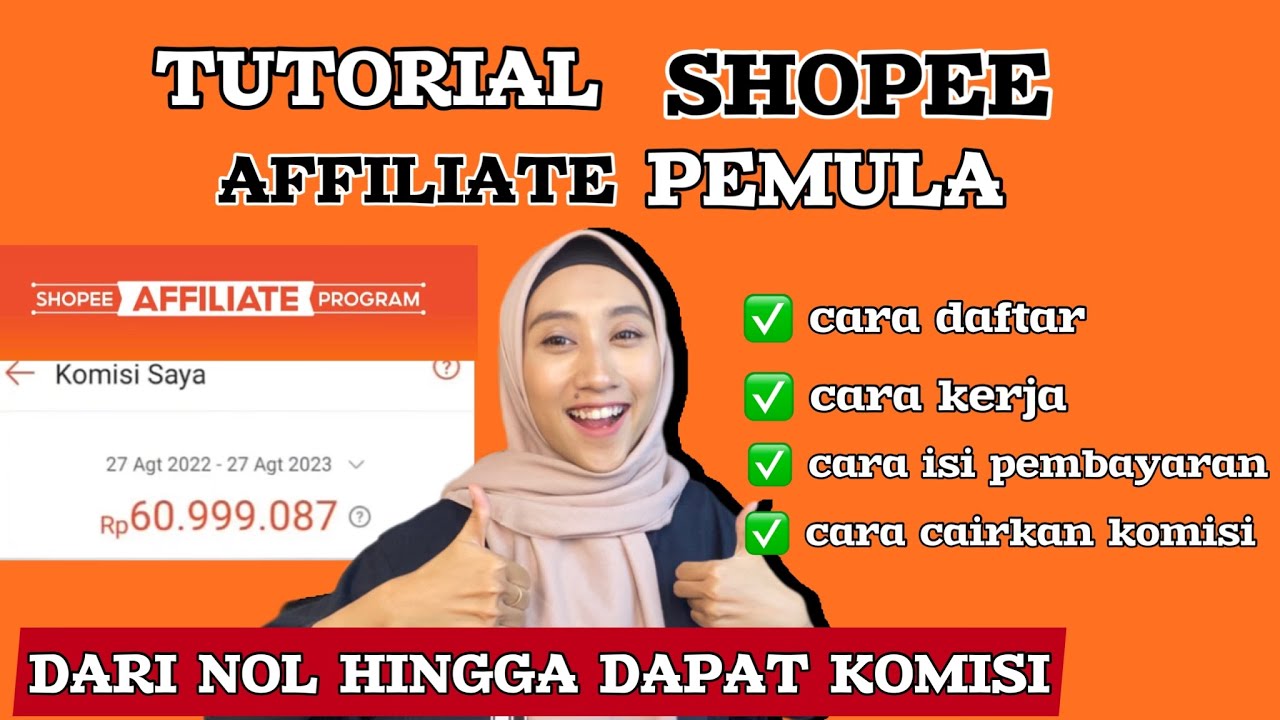 CARA DAFTAR SHOPEE AFFILIATE | TUTORIAL CARA JADI AFFILIATE SHOPEE