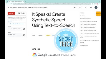 It Speaks! Create Synthetic Speech Using Text-to-Speech || #qwiklabs || #GSP222 [With Explanation🗣️]