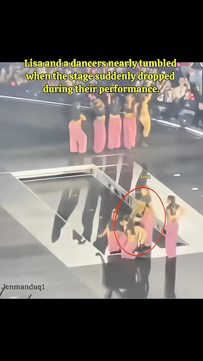 😢Lisa & her dancers almost fell when stage suddenly dropped !! #deadline #deadlinetour #lalisa
