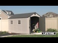 Lifetime 8 x 12.5 ft Plastic Storage Shed Kit 6402 Lifetime 8 x 12.5 ft Plastic Storage Shed Kit 6402