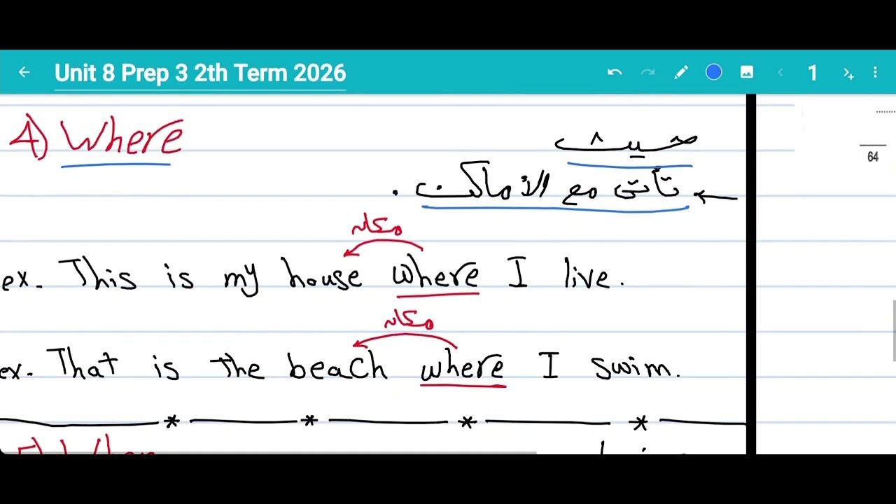 شرح جرامر يونت 8 للصف الثالث الاعدادي الترم التاني المنهج الجديد 2026