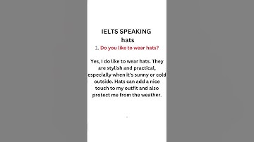 Do you like to wear hats | @FasTrackIELTS #ielts  #ieltsspeaking #shorts #short