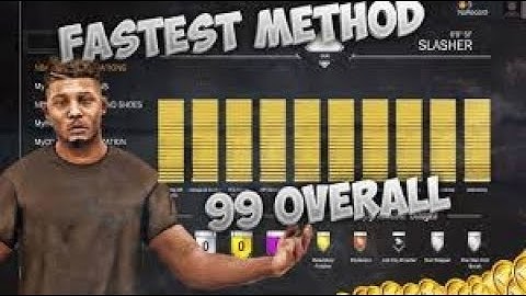 99 OVERALL GLITCH | FASTEST WAY TO GET ALL BADGES and ATTRIBUTES - NBA 2K18