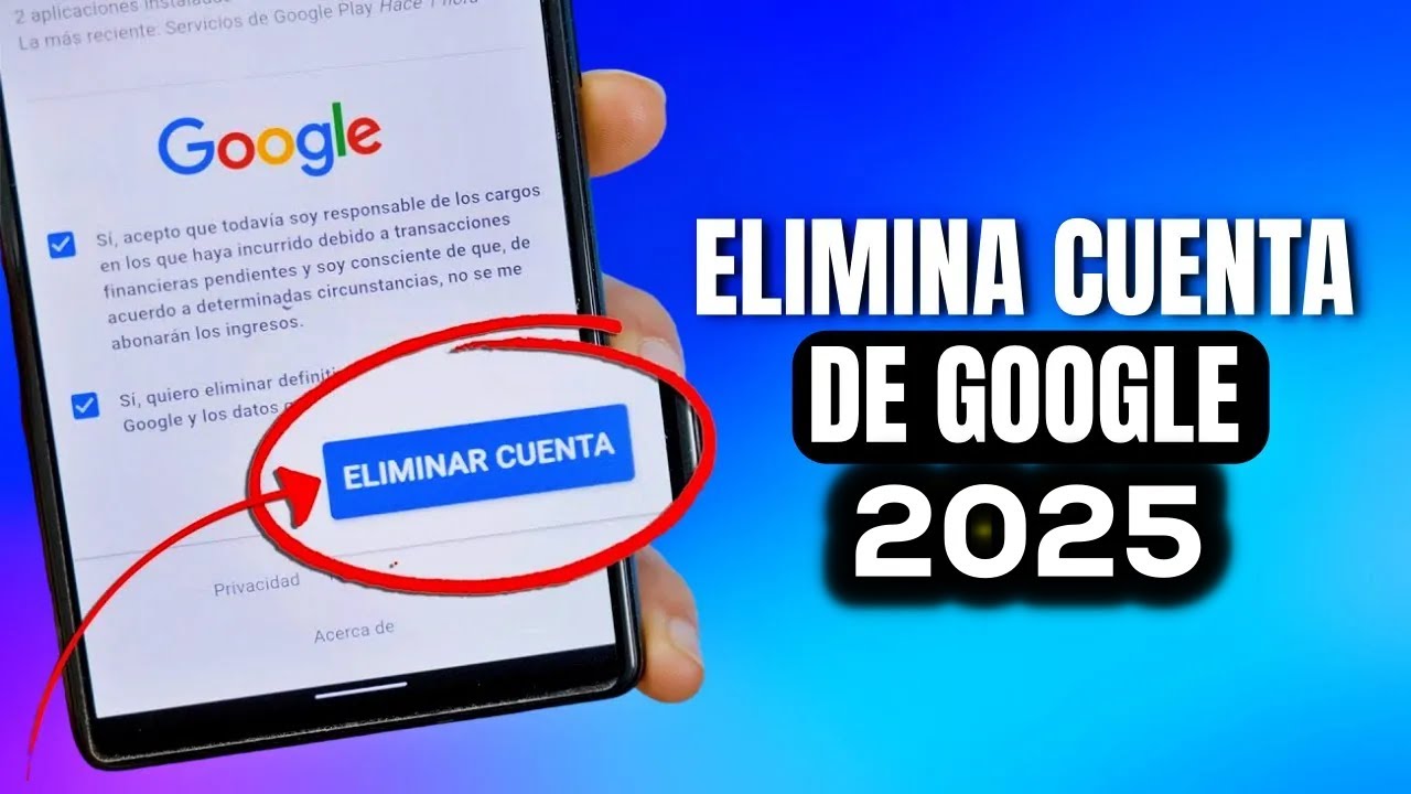 Cómo Eliminar una Cuenta de Google DEFINITIVAMENTE - YouTube