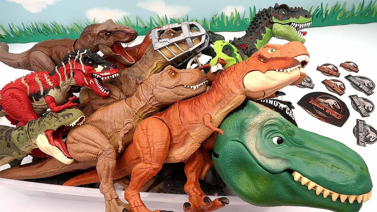 6 Tyrannosaurus VS 6 Indominus! Jurassic World Dinosaurs Toys For Kids