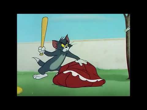 Tom And Jerry Cat Napping 1951 Tom Beats Up Spike Scene
