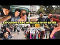Exploring sarojni market with sister and brother