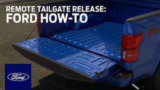 Remote Tailgate Release | Ford How-To | Ford