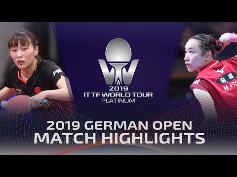 Qian Tianyi vs Mima Ito | 2019 ITTF German Open Highlights (R16)