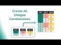 2 Tricks to Create Unique Combinations From Multiple Columns – Power Query #7