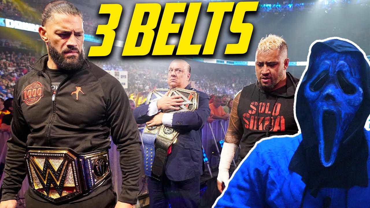 why-does-roman-reigns-have-3-belts-wwe-talk-youtube