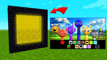 How To Make A Portal To The SPRUNKI 3D Dimension in Minecraft PE