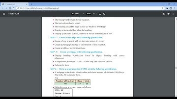 11 Sci Information Technology - (HTML5) Skill set 2 :  SOP 3