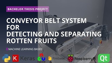 Conveyor Belt System for Separating Rotten Fruits using Machine Learning