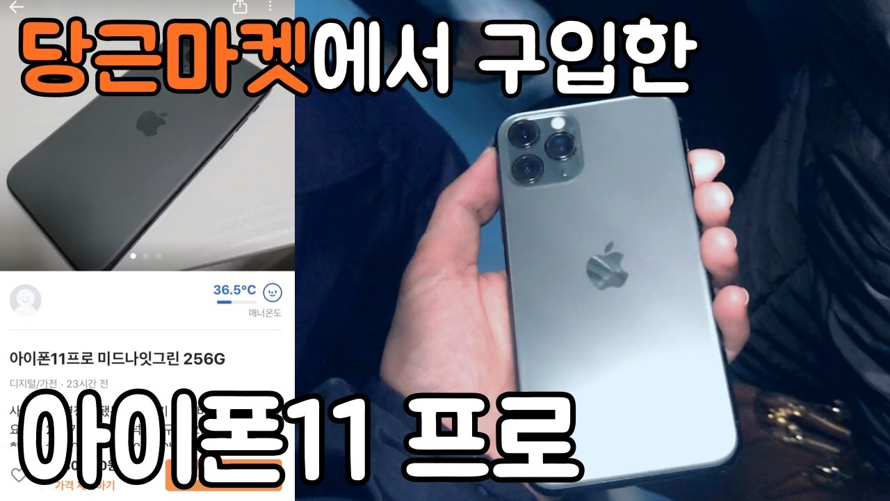 당근마켓에서 구입한 아이폰 프로 직거래 후기 영상