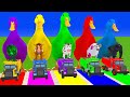 Long Slide Game with Cow Elephant Gorilla Hippopotamus Tiger 3d Animal Game Funny 3d Animals