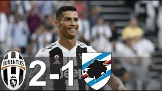 Juventus 2-1 Sampdoria Goals Cristiano Ronaldo Scores Twice As Var Saves Serie A Leaders