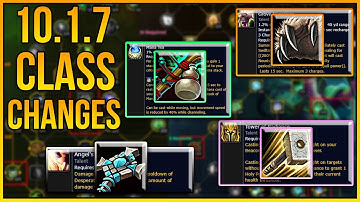 10.1.7 Patch Class Tuning: Talents Removed, New Talents & One Nerf!