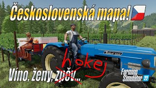 🍇 Víno, ženy, hokej! - Live stream na Československé mapě - Farming Simulator 22 (4K)