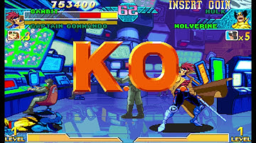 Marvel vs Capcom 1 ( Arcade ) - Gambit / Captain Commando Playthrough ( Mar 18, 2020 )