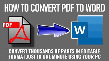 How to convert PDF to Word | Convert pdf to Word File For Free | Convert pdf to doc