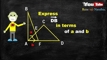 Vectors (Part 5) Epressing vectors in terms of a and b  || Namibian math || Syllabus || NSSCO