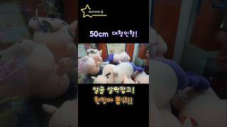 50cm 대형인형 얼굴 살짝잡고 뽑아보자! 대형 인형뽑기! 어렵지않아요!! #인형뽑기 #koreaclawmachine #짱구는못말려 #짱구 #부리부리 #일산 #인형뽑기꿀팁