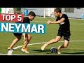 TOP 5 TRUCOS de NEYMAR JR para MARCAR GOLES en PARTIDOS