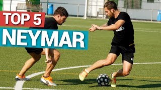 TOP 5 TRUCOS de NEYMAR JR para MARCAR GOLES en PARTIDOS