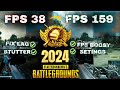 2024 pubg fps boost  new settings for low end pc  lag fix