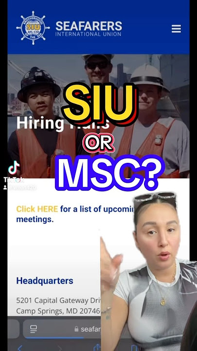 SIU OR MSC #militarysealiftcommand #siu #seafarers #merchantmariner #beingmariner #marineservices