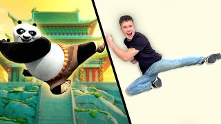 Trying Kung Fu Panda stunts in REAL LIFE screenshot 5