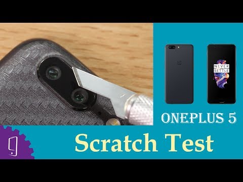 OnePlus 5 Camera Glass Scratch Test