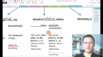 Grammar in Use: Participle Clauses