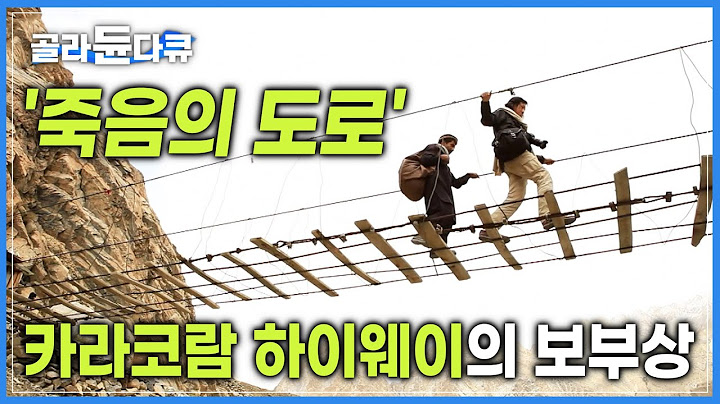 ‘세상에서 가장 위험한 출근길’ | 낭떠러지 케이블카, 간격 넓은 나무다리, 매 순간이 위태롭지만 멈추지 않는 보부상 | 죽음의 도로 ‘카라코람 하이웨이’ | #골라듄다큐