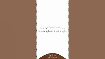 تلاوة في دقيقة سورة الأنعام الآية ١٦٠ الشيخ عبدالله الجهني