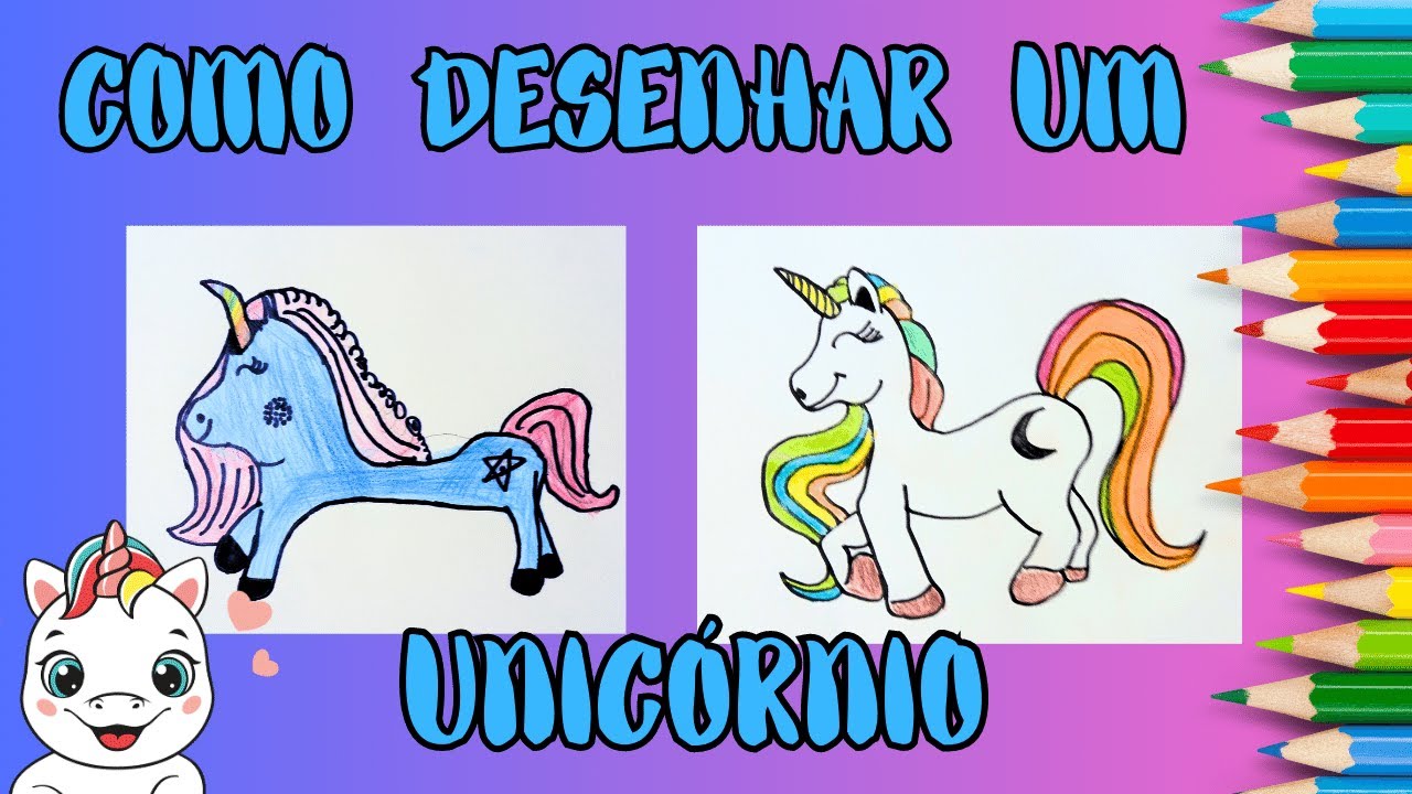 Vamos aprender a desenhar um UNICÓRNIO com o Papai! 